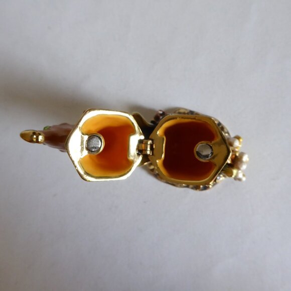 RUCINNI ENAMELED BEJEWELED SEAHORSE OCEAN TRINKET BOX (NEW IN BOX) - Picture 7 of 9